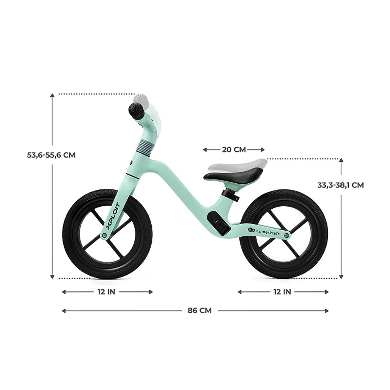 Kinderkraft XPLOIT ბალანს ველოსიპედი / Balance Bike 13