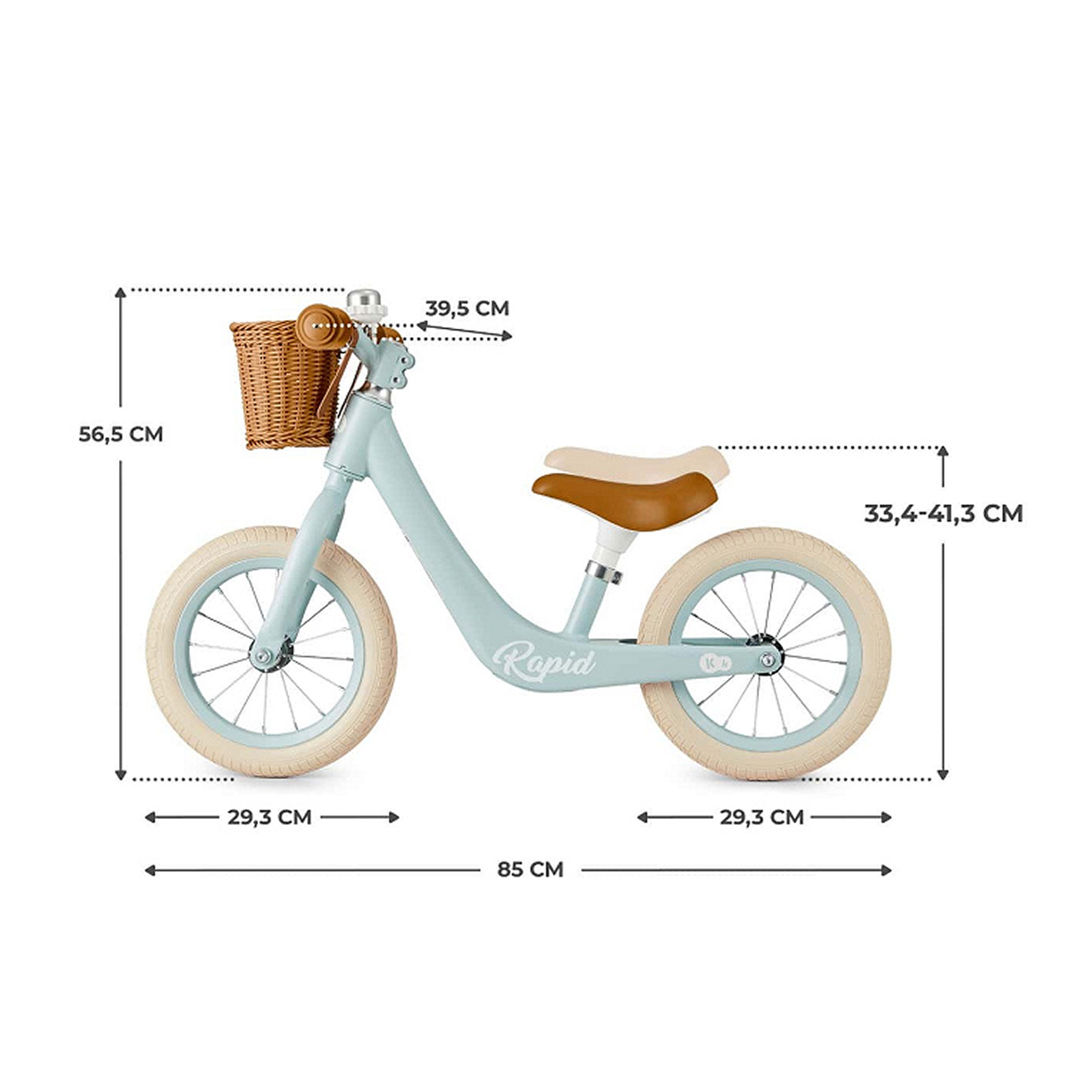 Kinderkraft RAPID 2 ბალანს ველოსიპედი / Balance Bike 17